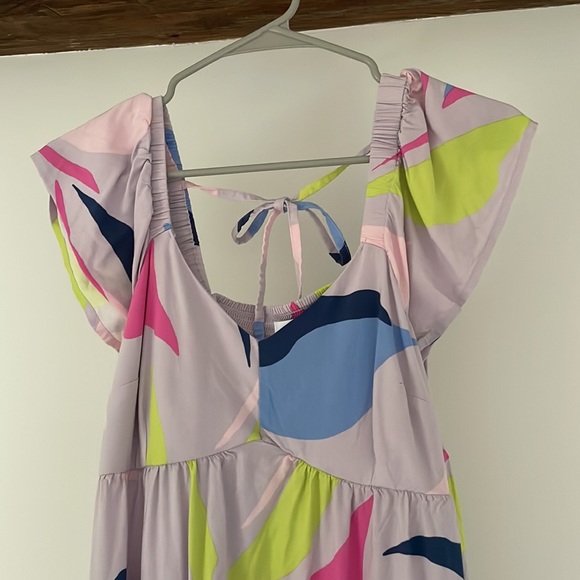 Ingrid and Isabel Geometric Maternity Maxi Dress - Picture 3 of 8